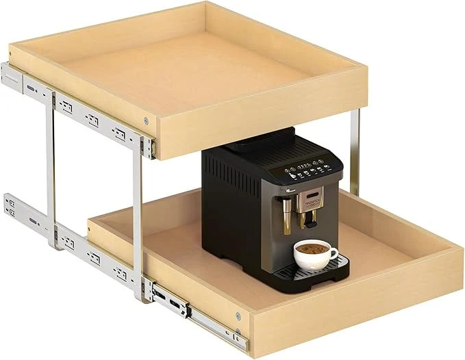 Advanced WelFurGeer 2-Tier Pull Out Cabinet Organizer with Soft Close Slides Pull Out Drawers for Cabinets Heavy-Duty Slide Out Drawers for Kitchen Cabinets Under Sink Pantry BathroomAbout ThisOverview Original
