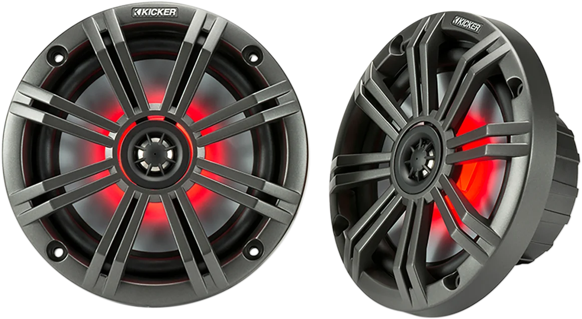 Expertly Made KICKER 6.5 Speakers - 7-Color LED 45KM654L Verified