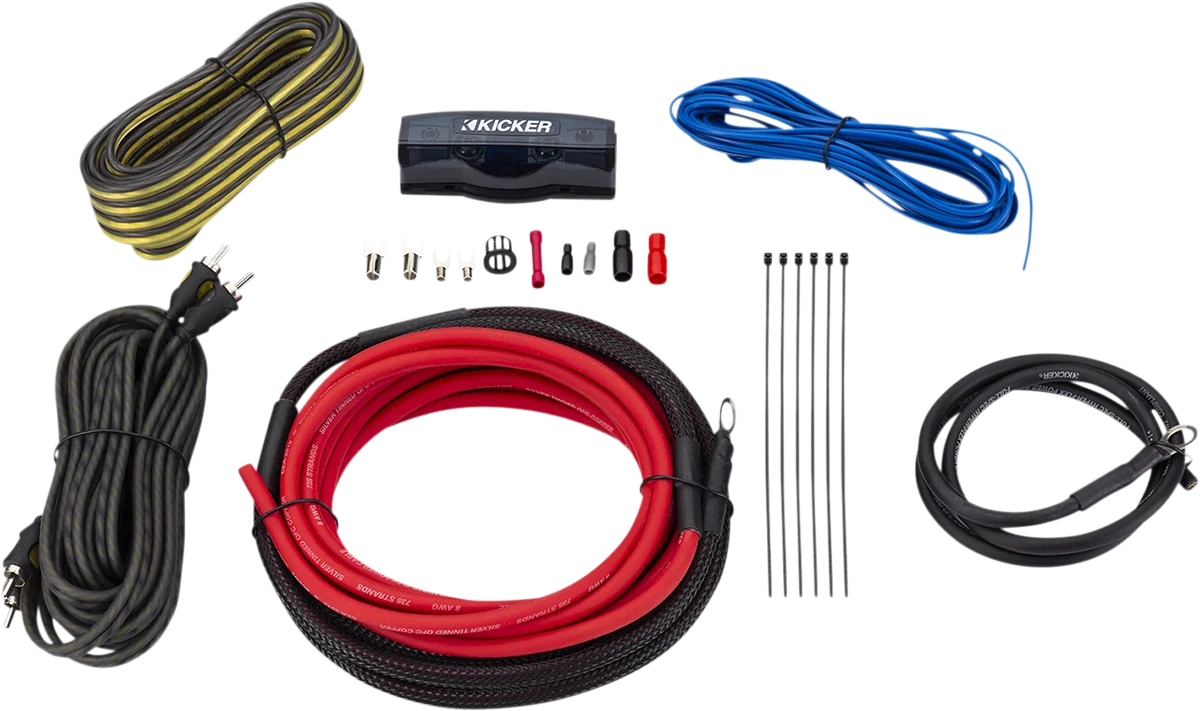 Fashionable KICKER Amp Install Kit - 8 Gauge 47VK8 Responsible