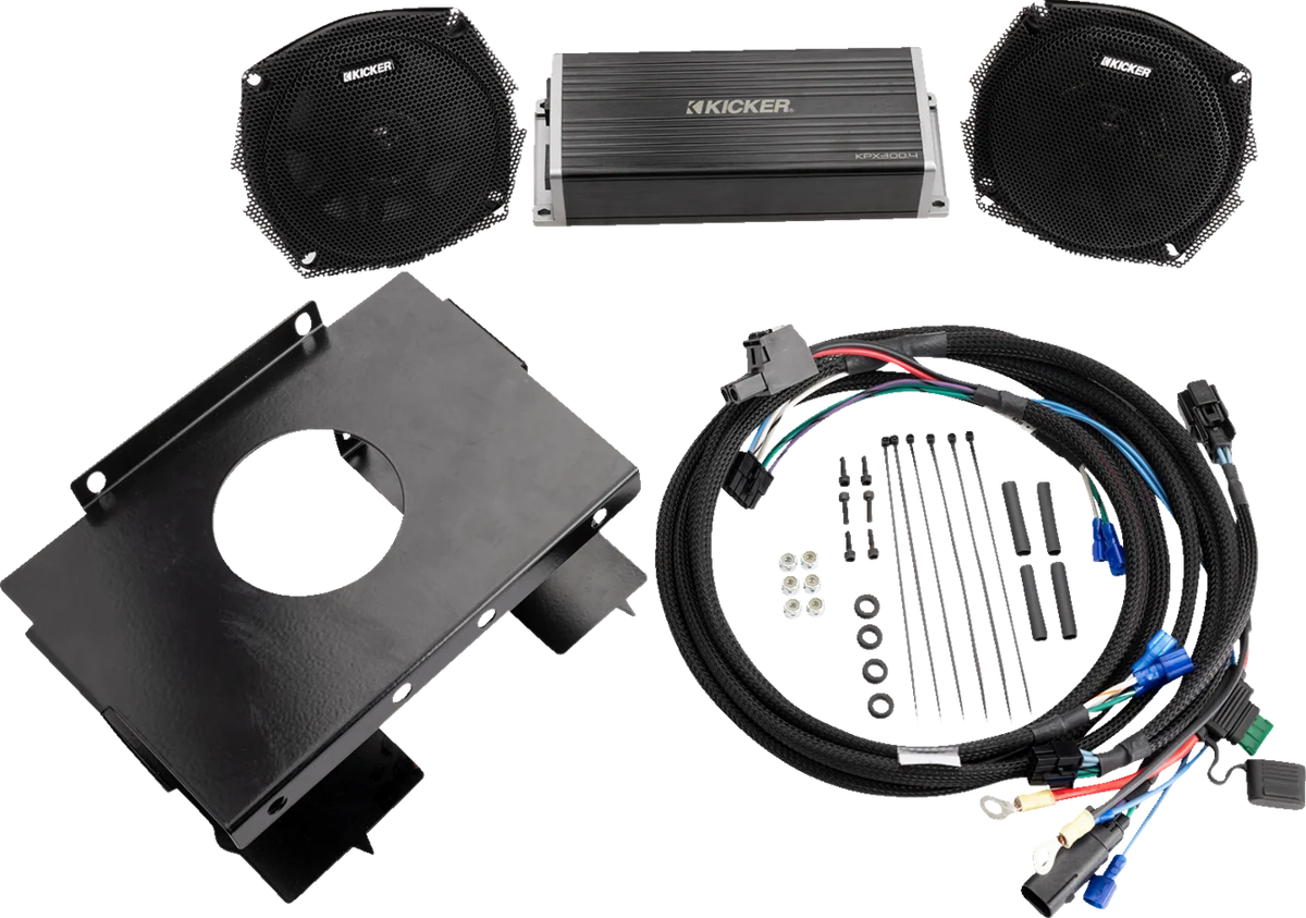 Fast KICKER Speaker Amplifier Kit - Road Glide 50HDR982 Stylish