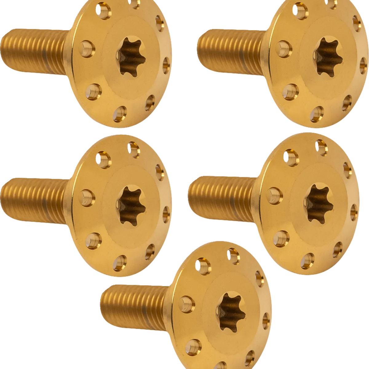 User-Friendly ARLEN NESS Bolt Kit - Holeshot Front Floating Brake Rotor - Spoke Mount - Gold - 5 Pack 300-908 Artisan