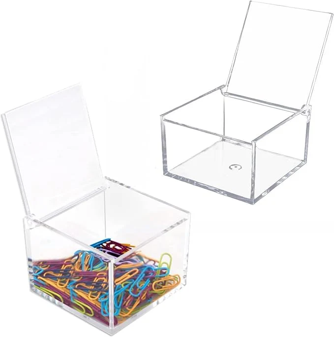 Selected Acrylic Box with Lid Small Clear Boxes for Display Kitchen Storage Stackable zer and Fridge Organizer Lidded Bin Clear Display Case Gift Wrap Box with Hinge LidAbout ThisOverview Organic