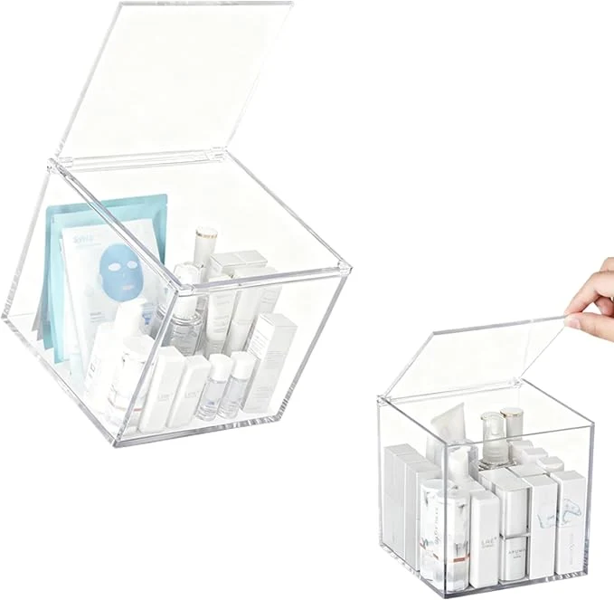 World-Class Acrylic Hinge Lid Box Clear Storage Box with Lid Transparent Keepsake Box for Storage Wedding Card Trinkets Photo and More Cute Acrylic Box for Women and GirlAbout ThisOverview Dependable