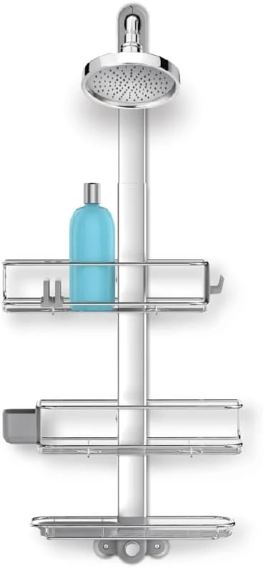 Casual simplehuman Adjustable and Extendable Shower Caddy Large Stainless Steel and Anodized AluminumAbout ThisOverview Advanced