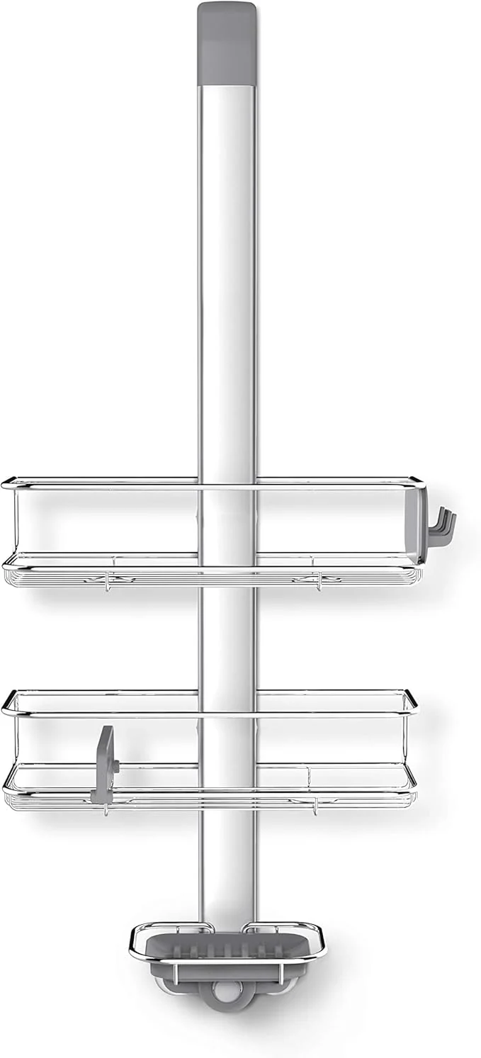 Original simplehuman Over-Door Shower Caddy Stainless Steel and Anodized AluminumAbout ThisOverview Advanced