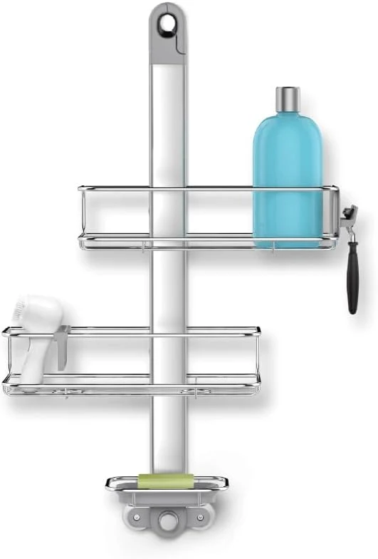 Clean simplehuman Adjustable Shower Caddy Stainless Steel and Anodized AluminumAbout ThisOverview High-Quality