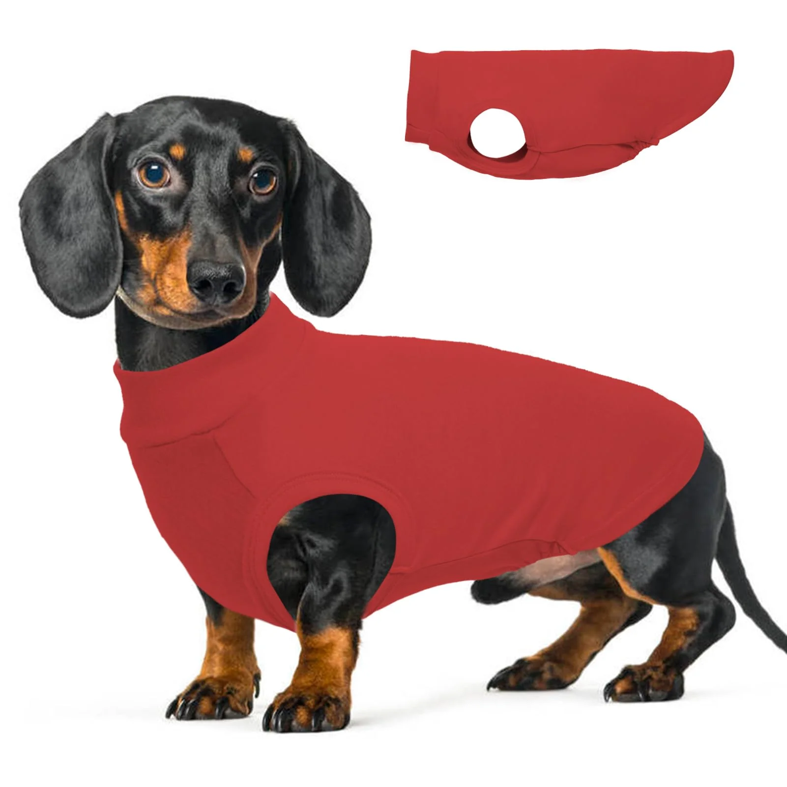 Superior MORVIGIVE Dog Fleece Vest Red L Pullover Warm Sweater for Small to Medium Dogs Effective