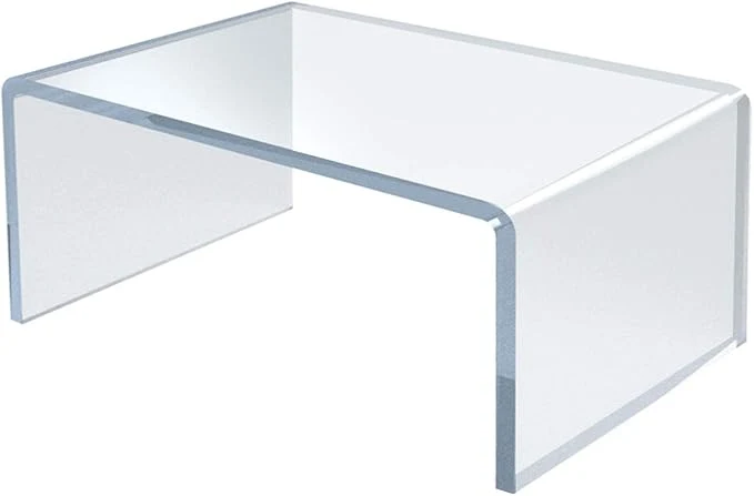 Crafted Azar Displays 515334 4 W x 6 D x 3 H Acrylic Riser clear 4 Pack About ThisOverview Effective