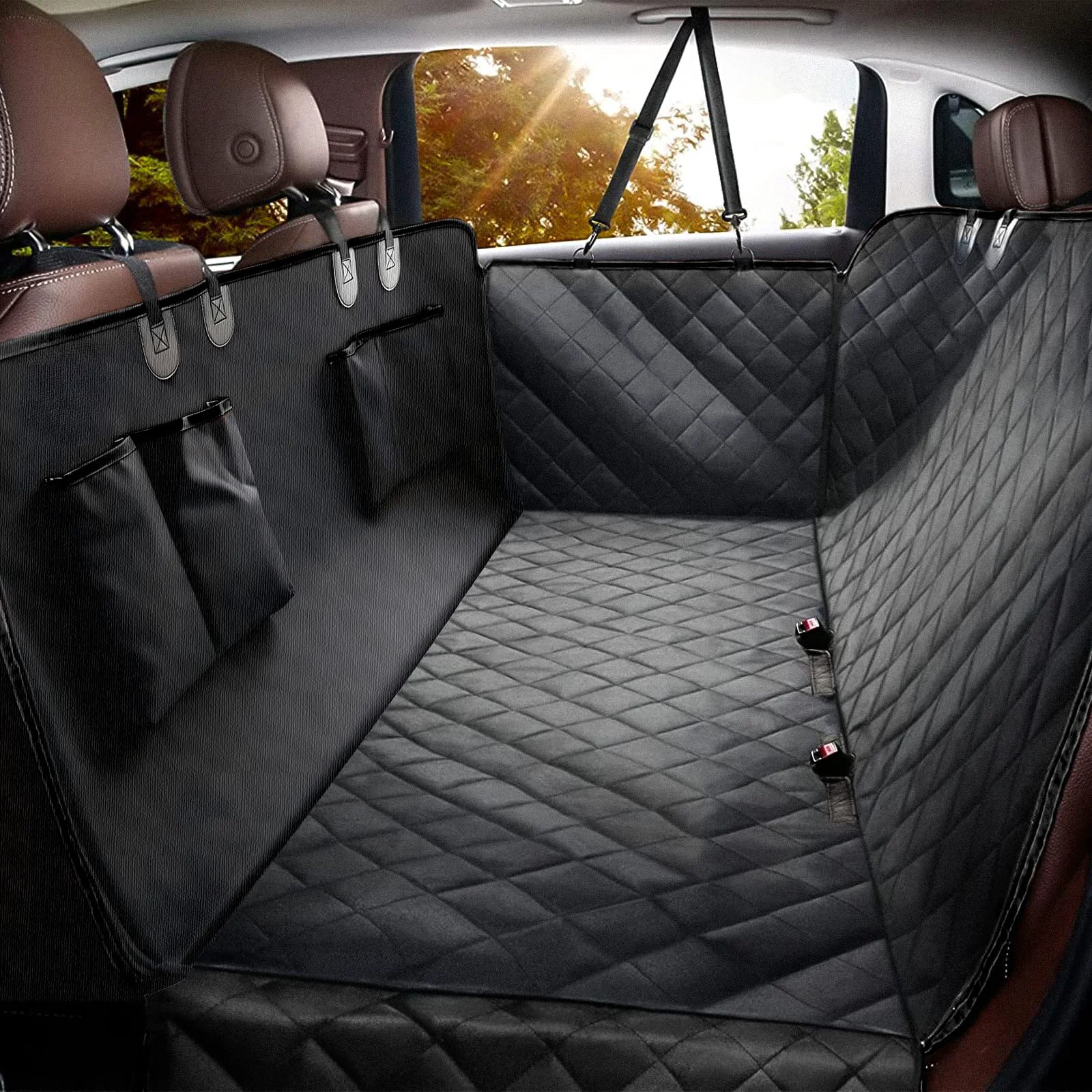 Crafted Elouta Dog Car Seat Cover for Back Seat 100 600D VisaMastercardMaestroApple PayDiscoverShop Pay Eco-Friendly