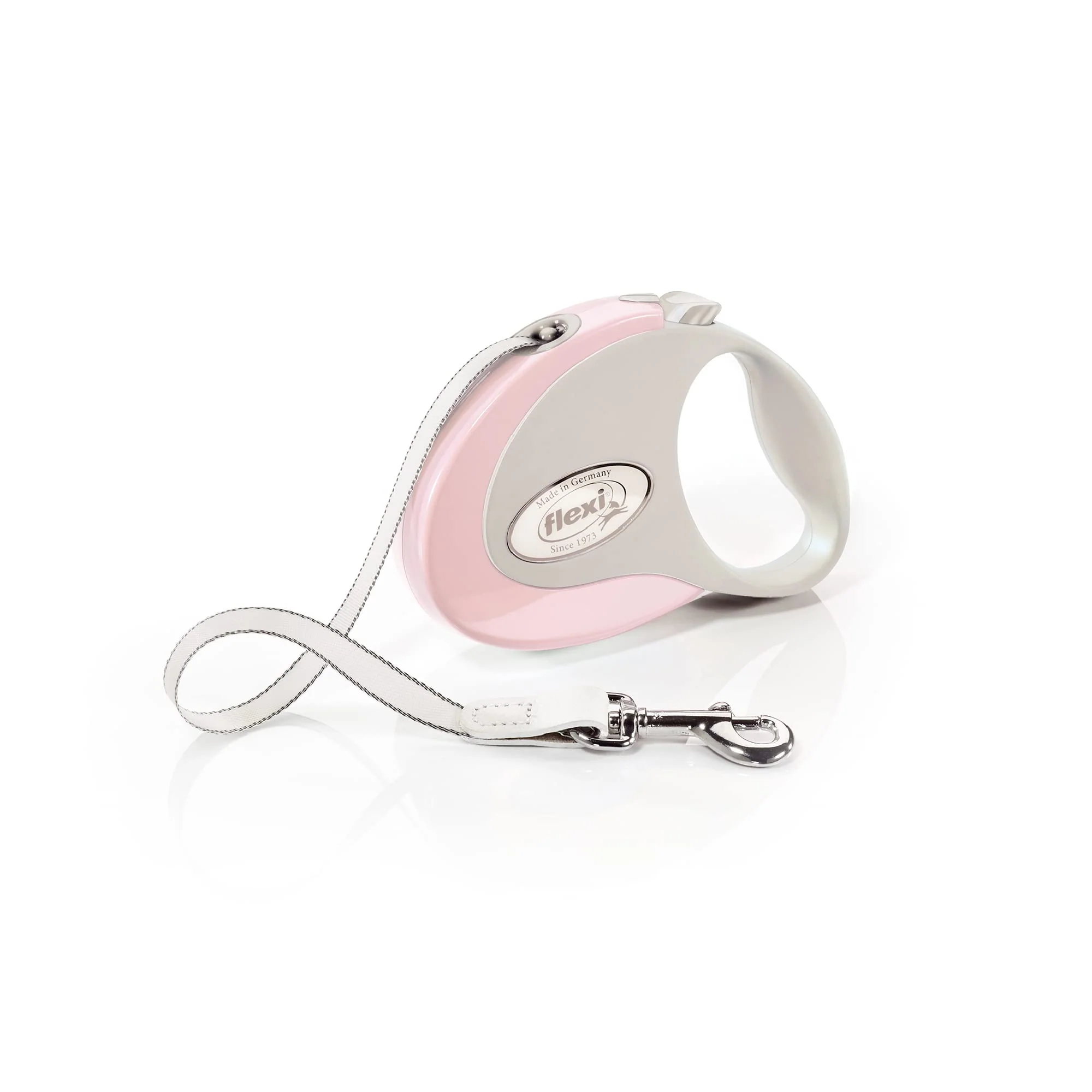 Artisan FLEXI Tape Retractable Leash for Small Dogs up to 26 lbs – 10 ft Pink German Quality Lightweight