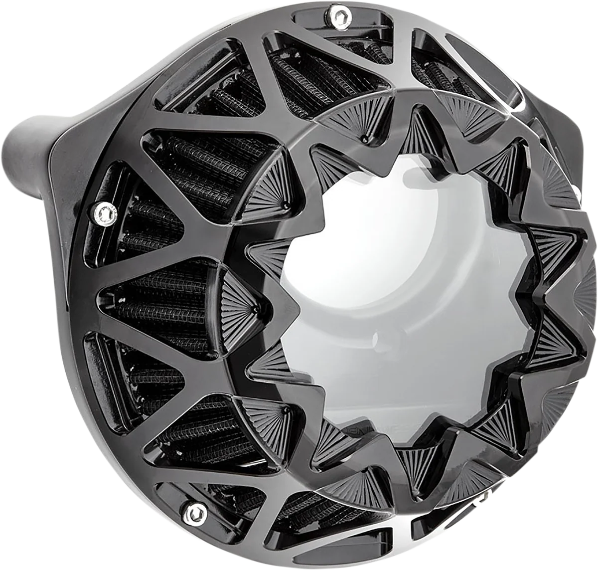 Fine ARLEN NESS Crossfire Air Cleaner - Black 600-043 Traditional