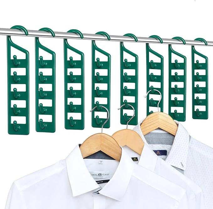 Clean CraftyCrocodile Space Saving Hangers for Clothes - 8 in Pack Heavy Duty Plastic Multi Closet Space Savers for Shirts Pants Jeans Sweaters - Hanger Organizer Space SaverAbout ThisOverview Traditional