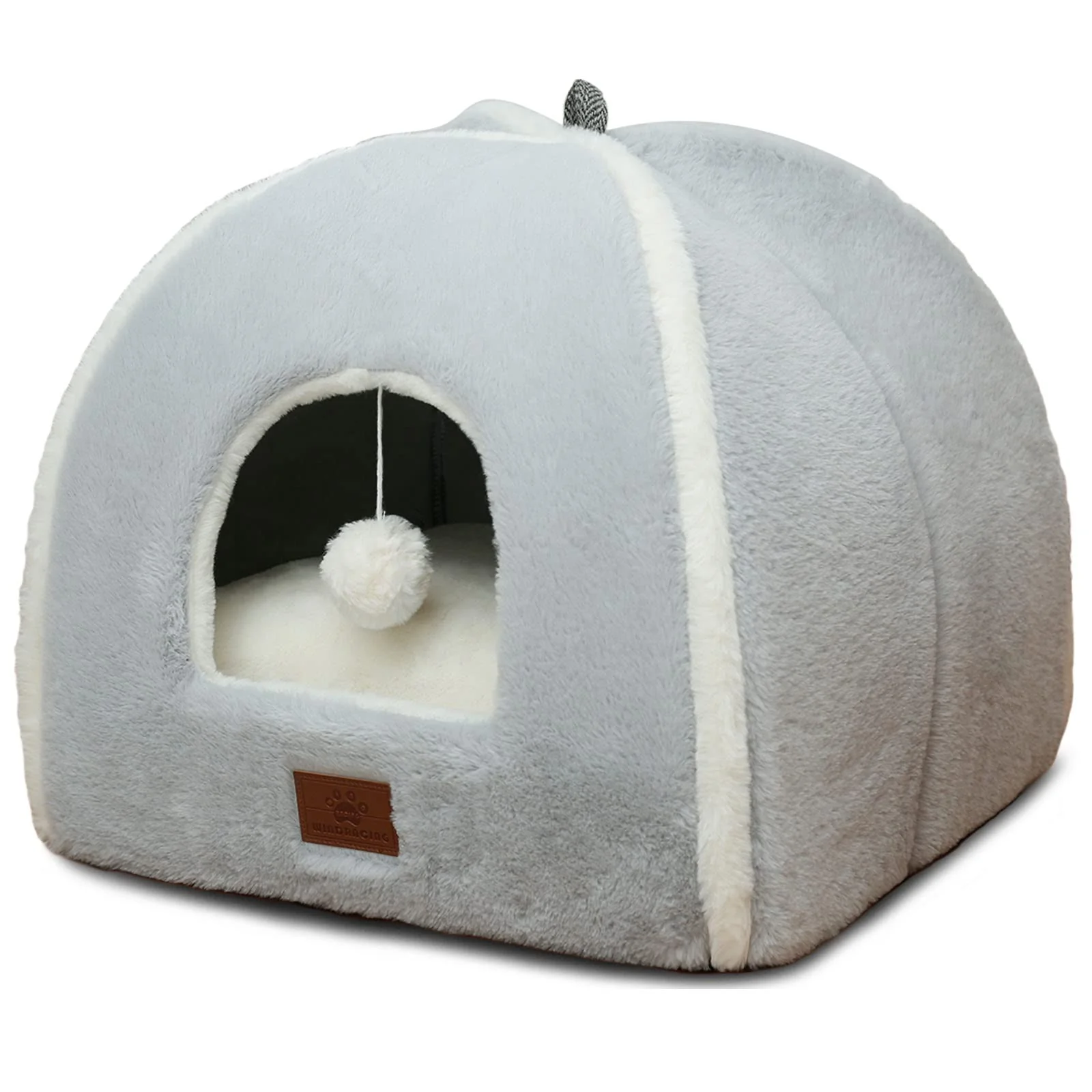 Trendy WINDRACING Cat Bed for Indoor Cats – Cozy Cave with Removable Pillow Expertly Made