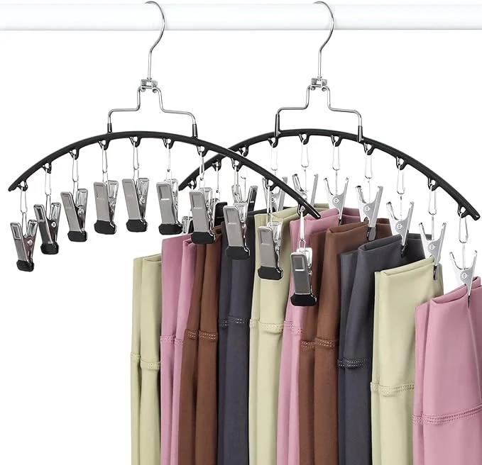 Top-Quality TOPIA HANGER 2 Pack Leggings Hanger for Closet 20 Clips 360° Swivel Hook Legging Organizer Space Saving for Leggings Shorts Pants Skirt Jeans Bra Tank top Underwear for Closet CT80BAbout ThisOverview Excellent