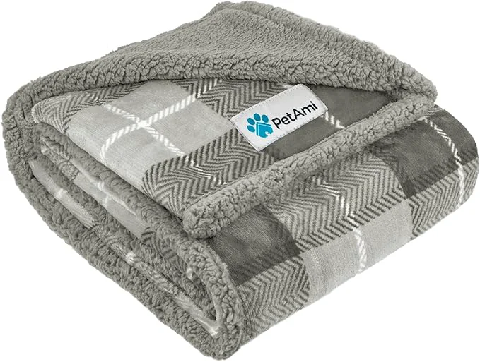 Original PetAmi Dog Blanket for Medium Large Dogs Pet Bed Blanket Cat Puppy Kitten Verified
