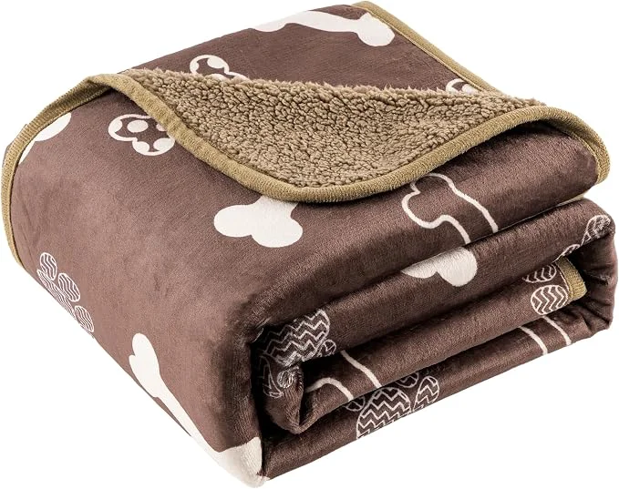 Classic Waterproof Dog Blankets Pet Blanket 60 x80 Soft Fluffy Sofa Car Bed Protector Functional