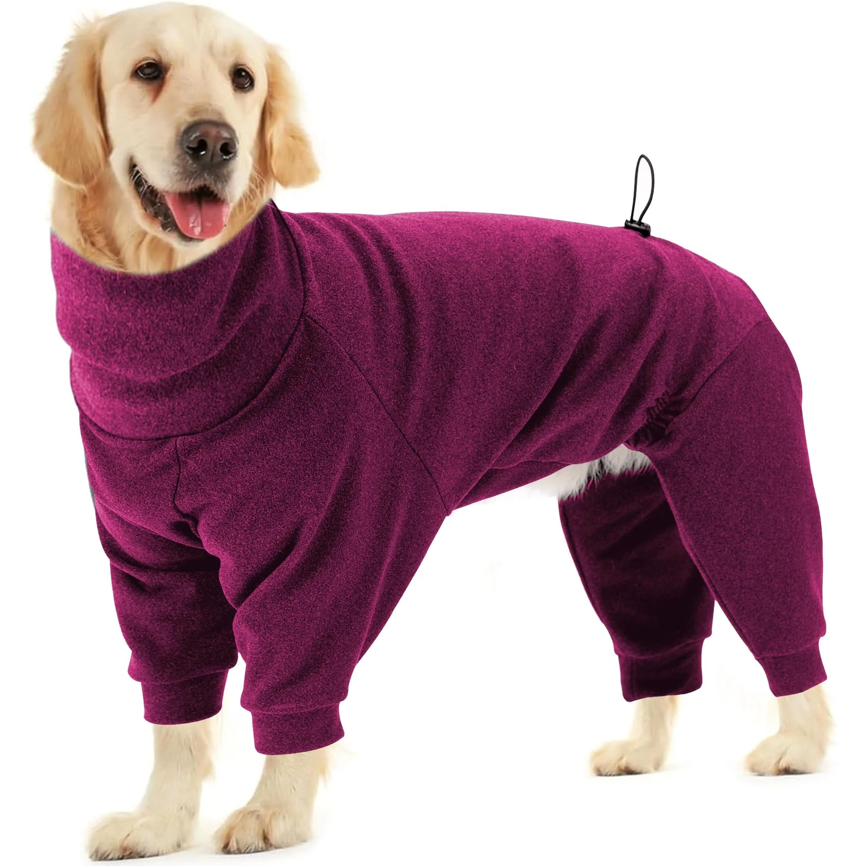 Healthy Dotoner Pullover Dog Sweater with Leash Hole - High Collar Winter Vest for Large Dogs Proven