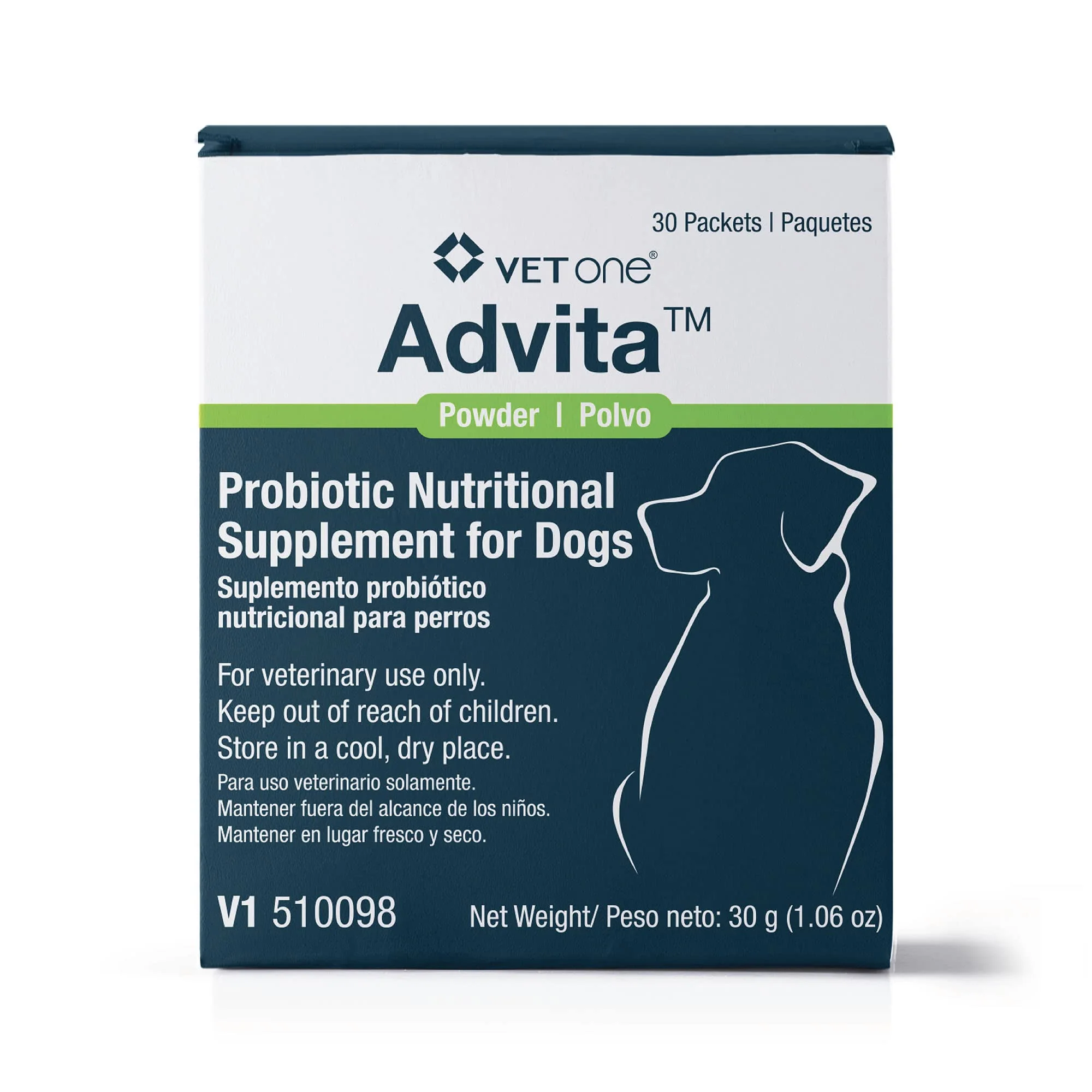 Natural VetOne Advita Probiotic for Dogs – 30 Packets Luxury