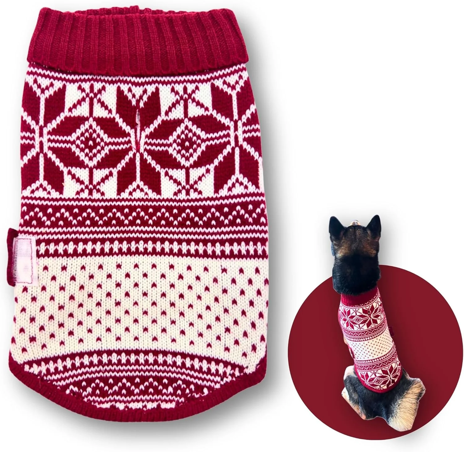Relaxed Cute Sweater for Dogs and Cats Soft Flannel Pet Outfit Warm and Cozy Animal Hoodie Small to Large Pet Clothes for Halloween Parties and Everyday Wear Medium Red National Totem Exclusive