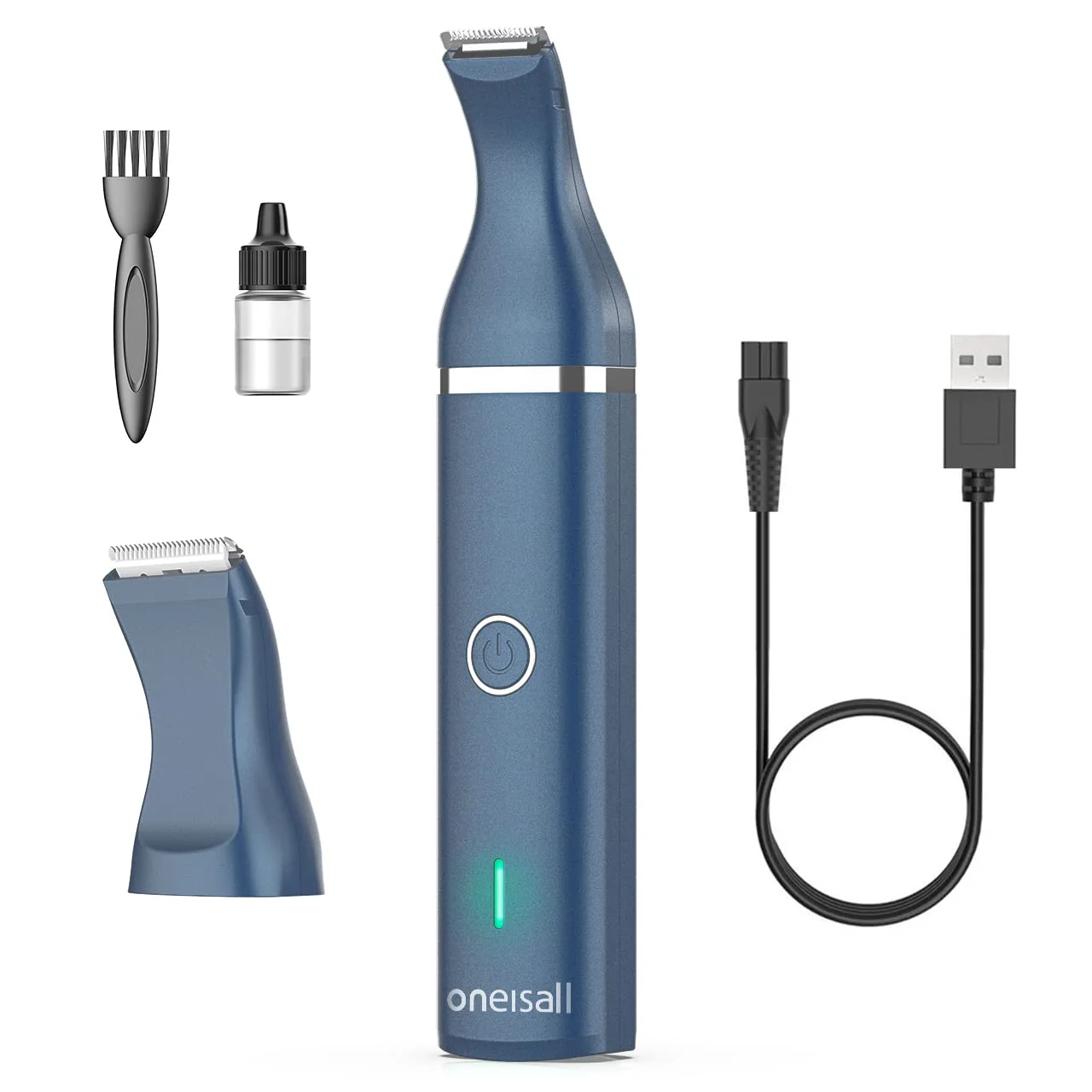 Proven oneisall Dog Clippers with Double Blades — Cordless Low-Noise Grooming Teal Consistent
