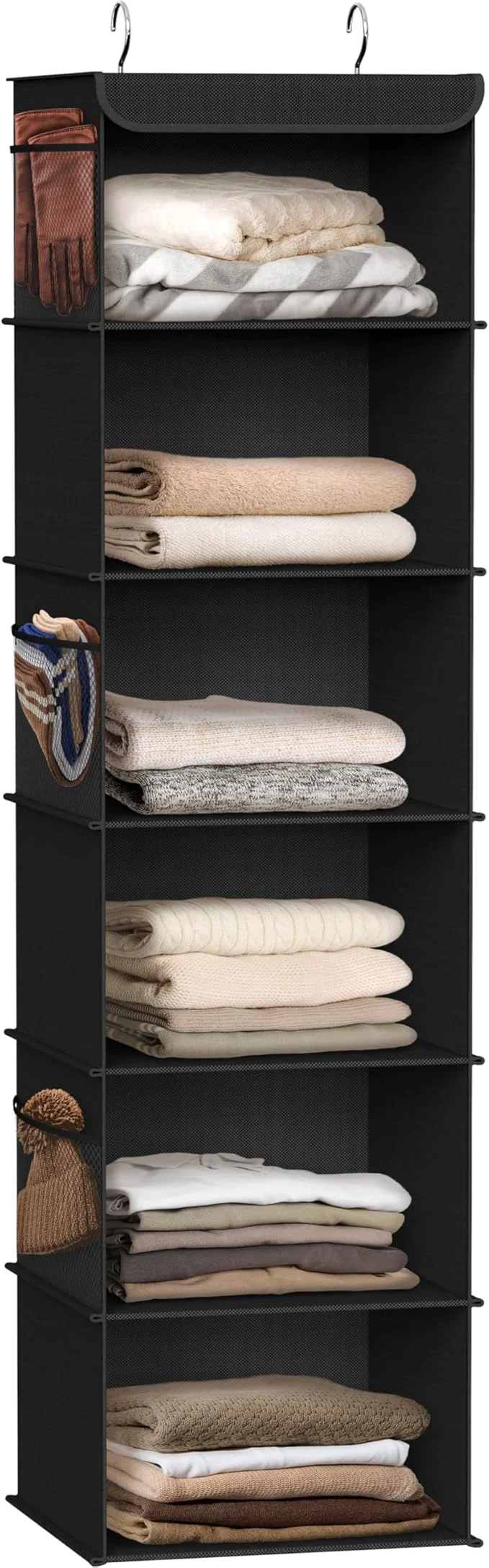 Traditional Simple Houseware 6 Shelf Hanging Closet Organizer BlackAbout ThisOverview Long-Lasting