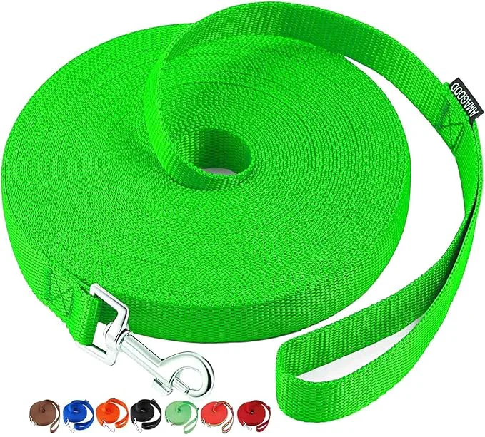 Verified AMAGOOD Dog Puppy Obedience Recall Training Agility Lead-15 ft 20 ft 30 ft 50 Fine