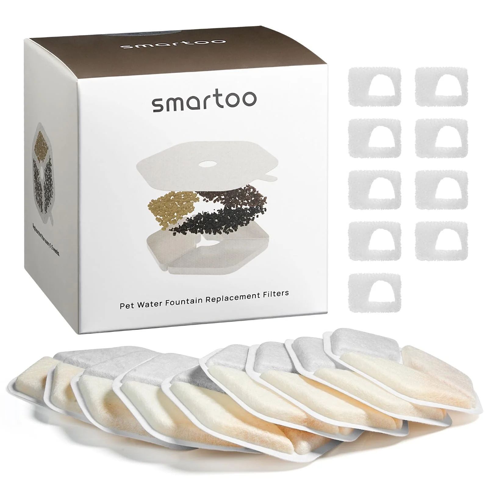 Original Smartoo PTM-643 Filters Sponges – 9-Pack for 152oz Cat Fountain Fashionable
