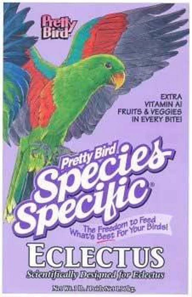 Breathable Pretty Bird Eclectus Food Nuggets - 8 lb Species-Specific Formula with Fructose Reusable