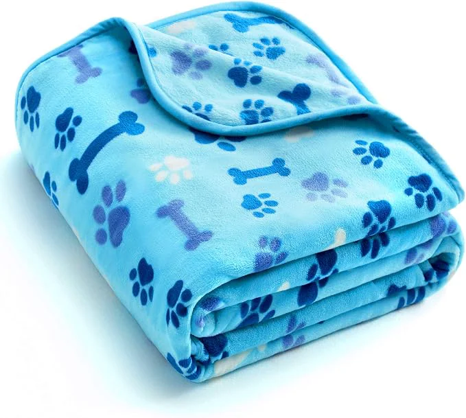 Soft Allisandro Luxurious Dog Blanket 350 GSM Super Fuzzy Microplush Fleece Pet Sophisticated