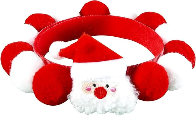 Certified Lionheart glory Christmas Collar Pom-Pom Plush Ball Collar Modern