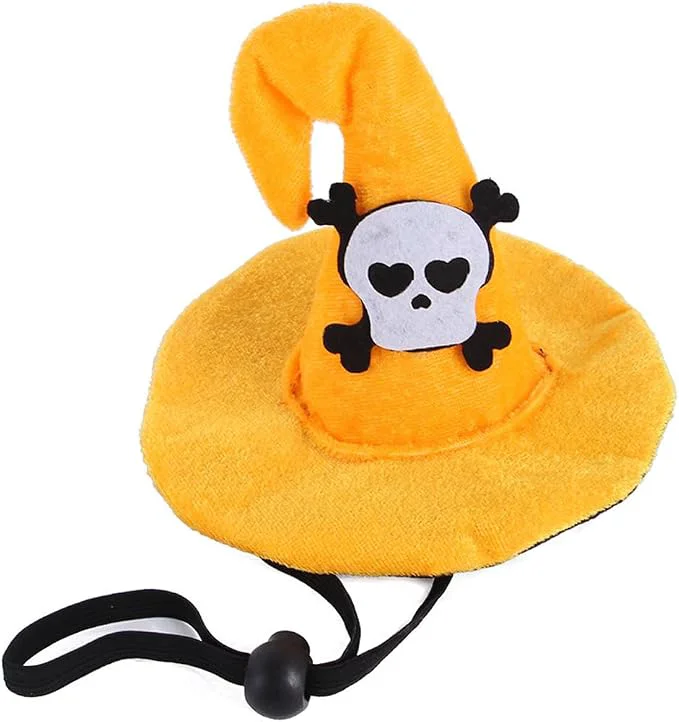 World-Class Lionheart glory Halloween Dog Hat Skull Headdress Funny Adjustable Soft Cute Innovative