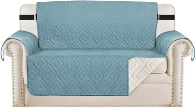 Sophisticated H.VERSAILTEX Reversible Loveseat Cover Furniture Protector Anti-Slip Water Optimized