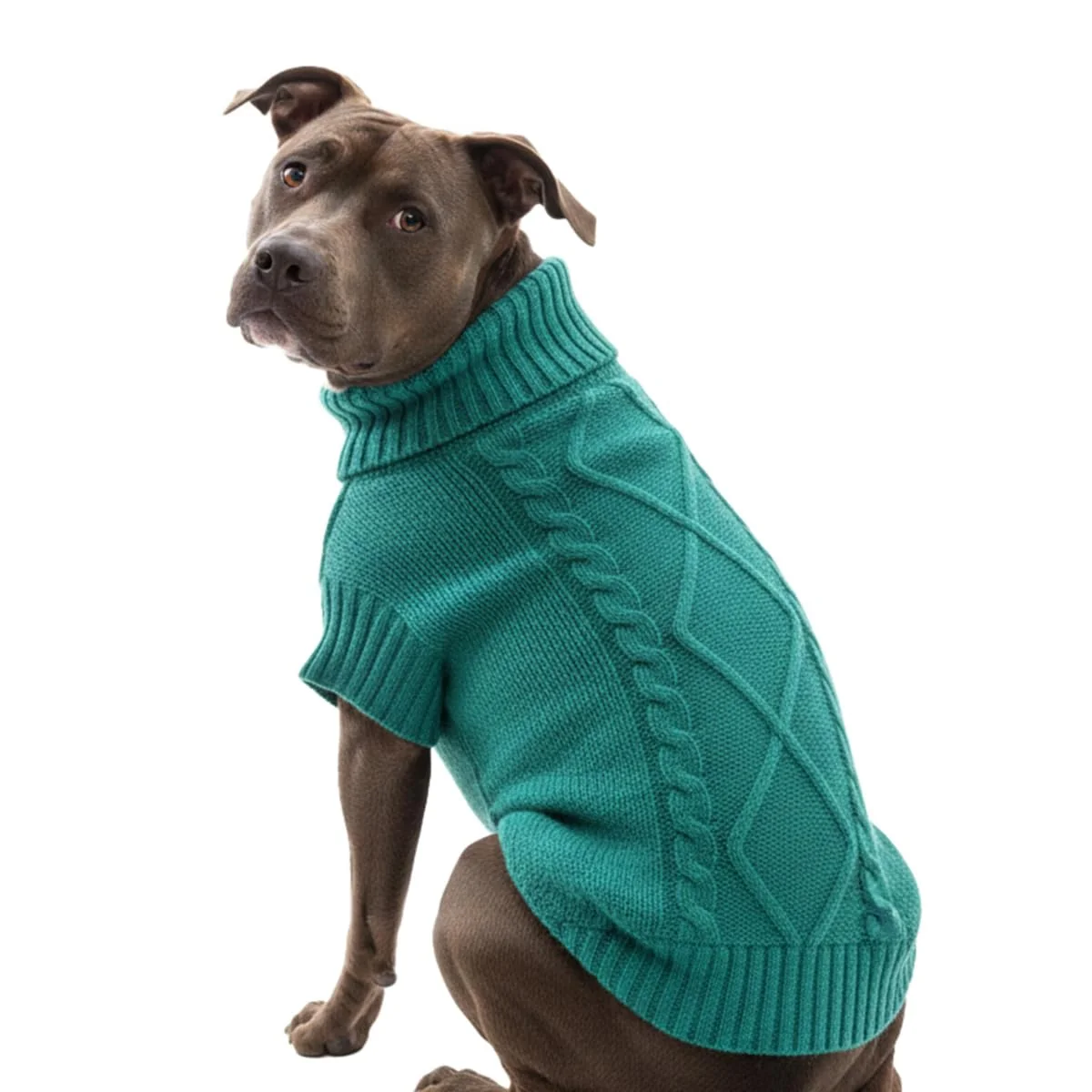 Premium Material LUVMOJO Knit Dog Sweater – Warm Turtleneck Pullover for Small to XXL Dogs Holiday Knitwear Powerful