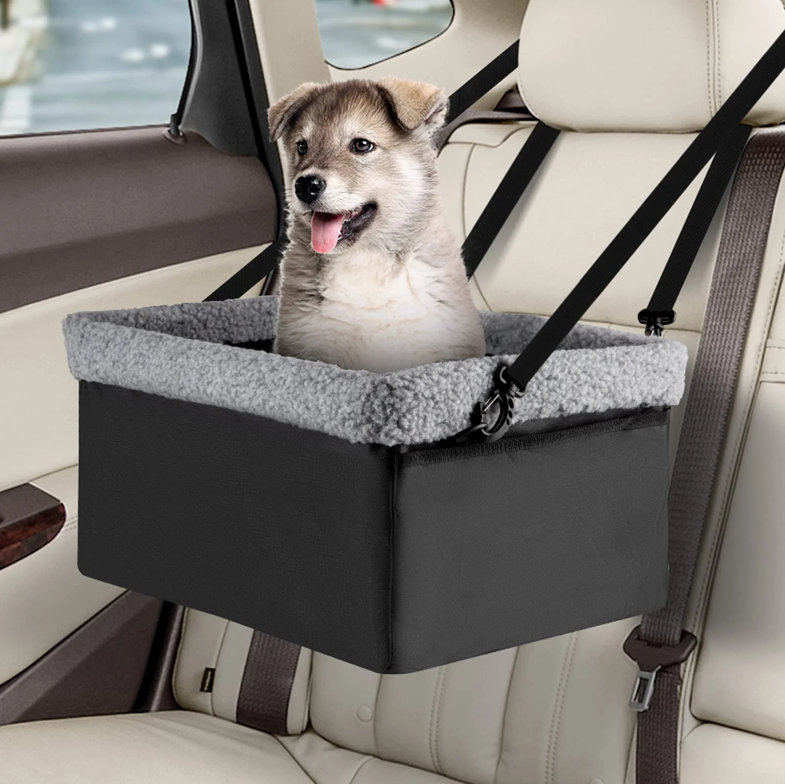 Breathable MARSLABO Dog Car Seat for Small Dogs — d Booster Seat with Metal Frame Trendy