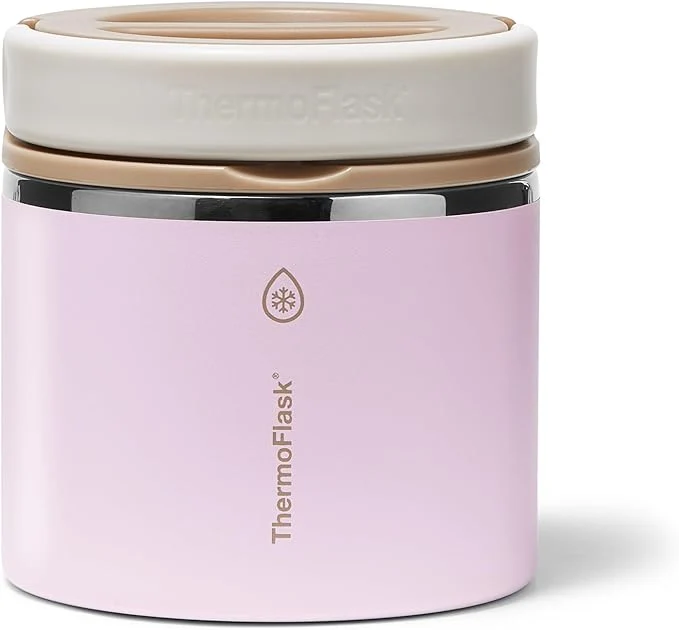 Exclusive ThermoFlask 20 oz Double Wall Insulated Food Jar Blush SandstoneAbout ThisOverview Top-Quality