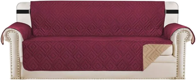 World-Class H.VERSAILTEX Reversible Sofa Slipcover Furniture Protector Water Resistant 2 Elegant