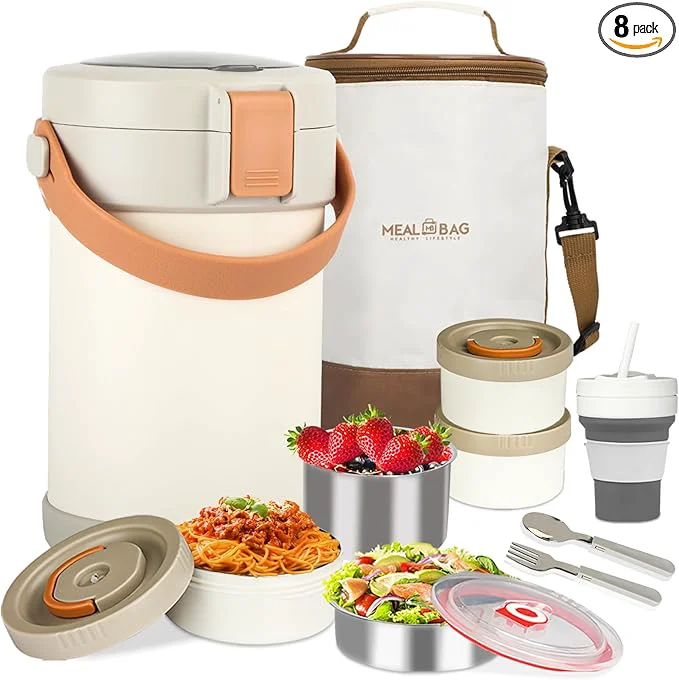 Enhanced 67 oz Adults Thermo for Hot Food 2L 9.06 in 3 Layer Stainless Steel Vacuum Soup Food Thermo Hot Food Jar Bento Box for Men Women Suitable insulated Lunch Box for 12 Camping Office Travel UseAbout ThisOverview Verified