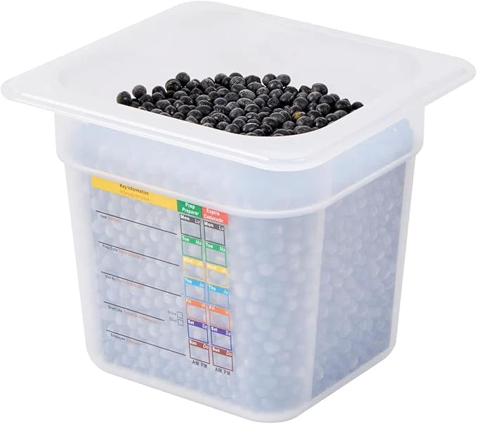 Top-Quality Restaurantware Food Storage Container 10 Pack of 6.8 x 4.2 x 5.9 Inches Plastic Stackable Storage Box White Reusable Label Container Dishwasher Safe For Restaurants And KitchensAbout ThisOverview Premium