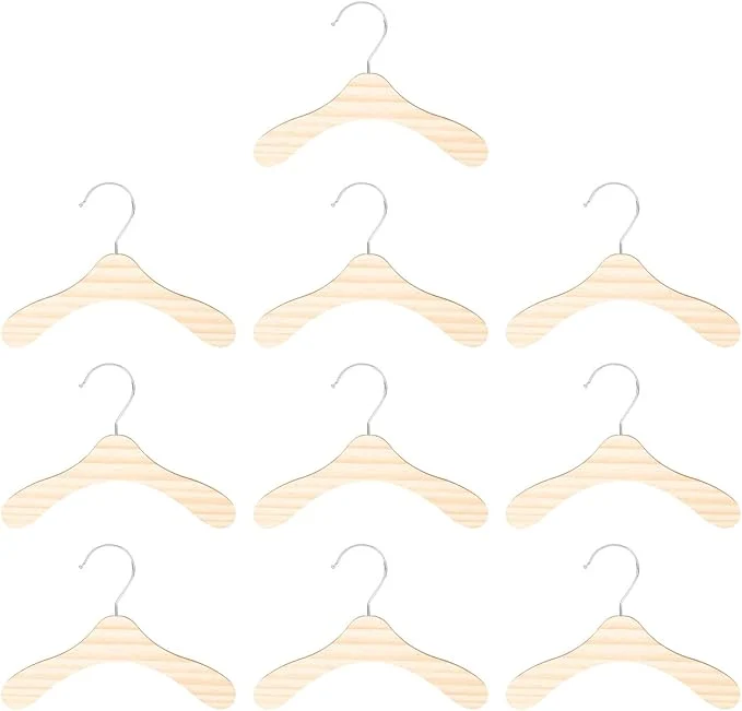 Relaxed Toyvian 10pcs 8.66-inch Wooden Dog Hangers Large Pet Clothes Hangers Sturdy Verified