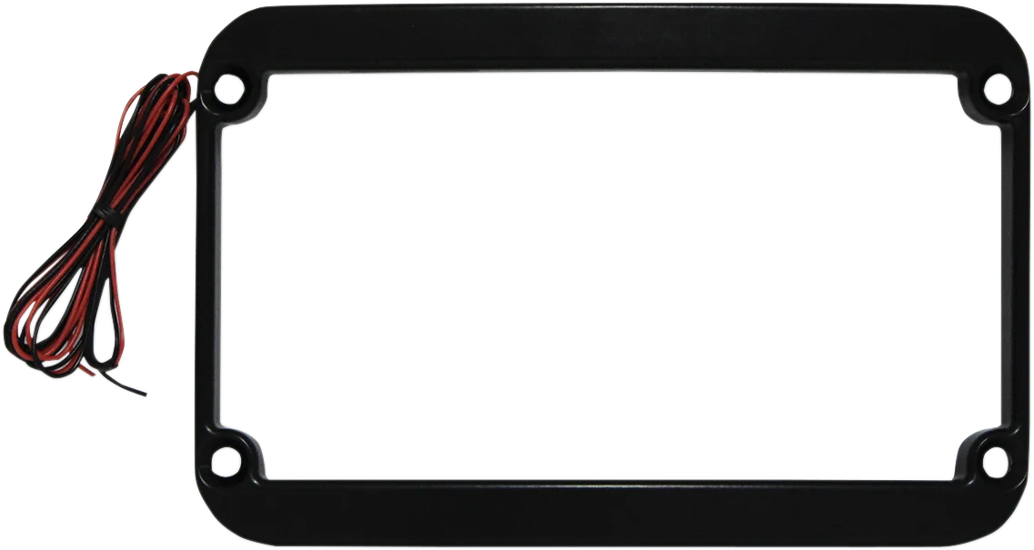 Professional KLOCK WERKS Lighted License Plate Frame - Black KWS-01-0088-B High-Performance