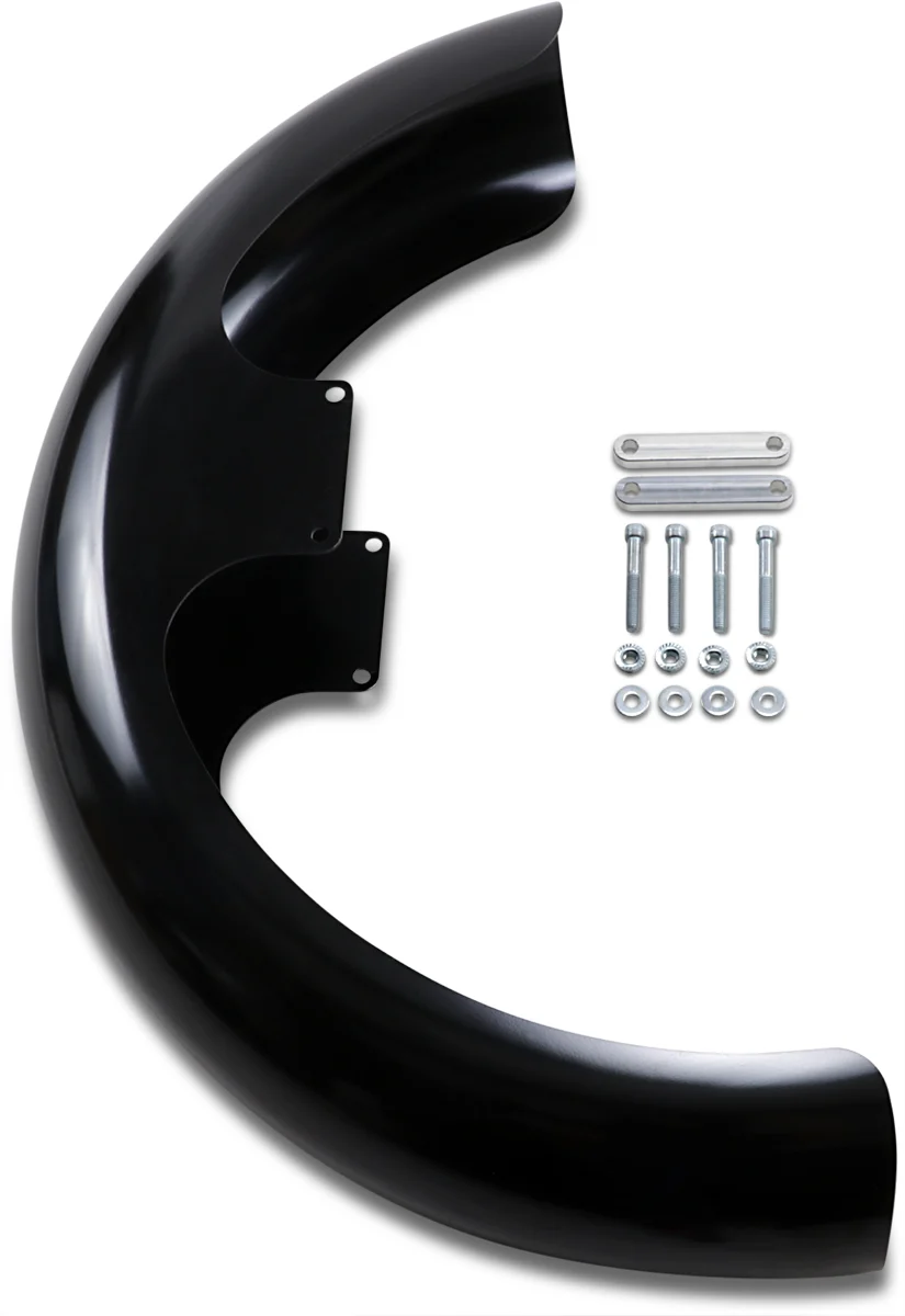 Long-Lasting KLOCK WERKS Front Fender - Wrapper - Black - 21 KWF-02-0518 Relaxed