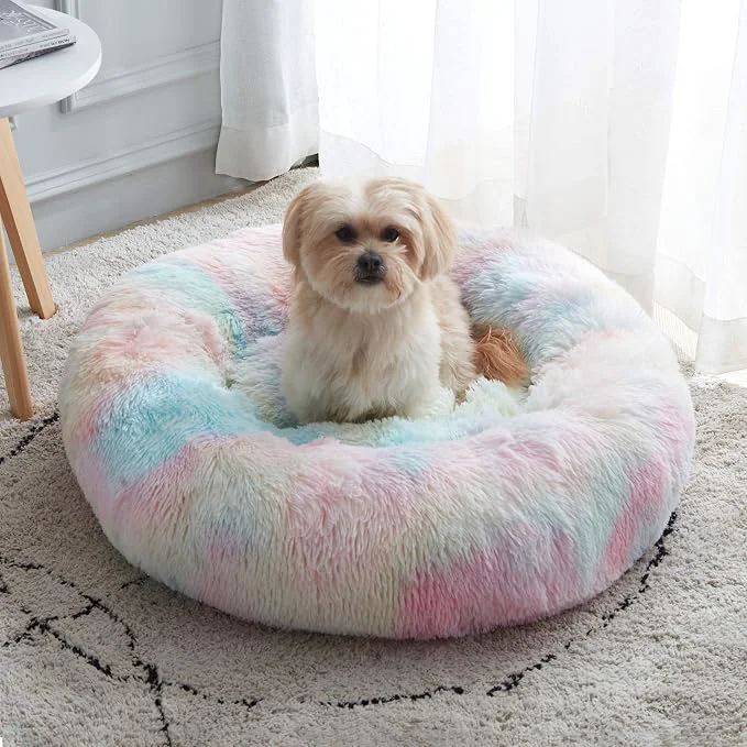 Casual WESTERN HOME WH Calming Dog Cat Bed Anti-Anxiety Donut Cuddler Warming Cozy Versatile