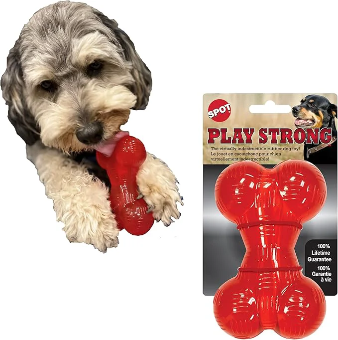 Soft SPOT Play Strong Bone- Durable TPR Long Lasting Dog Chew Contemporary