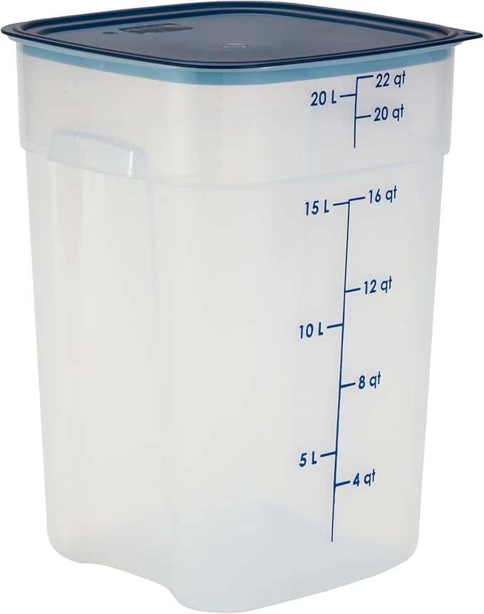 Responsible Cambro FreshPro 22 Quart QT Food Storage Container with Lid Restaurant Grade - for Food Prep Commercial Kitchen Pet and Dog Food Container Translucent About ThisOverview First-Class