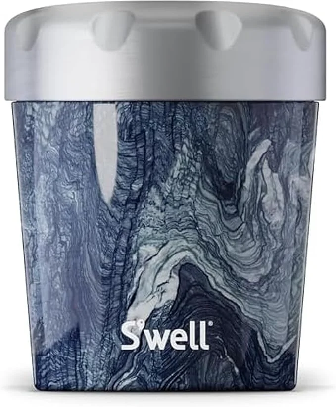 Excellent S'well Stainless Steel Ice Cream Chiller 16oz Azurite Marble Triple Layered Vacuum Insulated Container Keeps Ice Cream Frozen For Up To Four Hours BPA About ThisOverview Comfortable