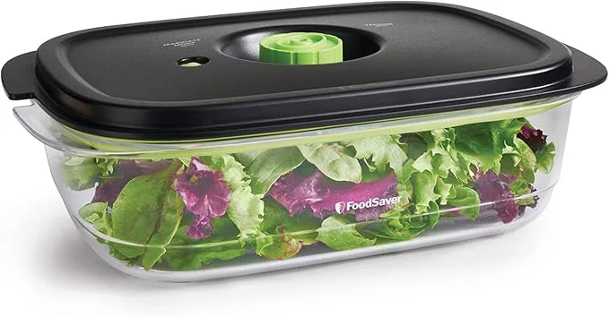 Crafted FoodSaver Preserve Marinate Vacuum Containers 10 Cup BPA- Dishwasher Safe ClearAbout ThisOverview High-Performance