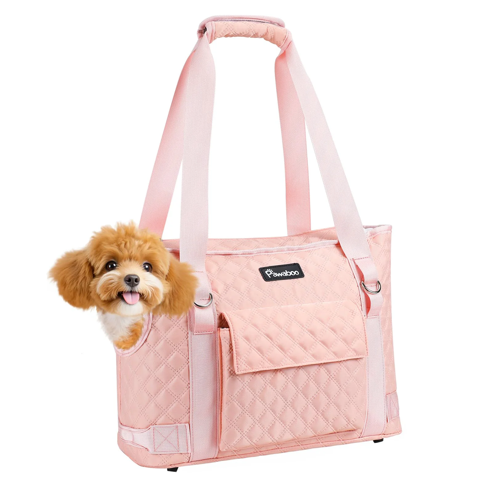 Recyclable Pawaboo Small Dog Purse Carrier with Pocket Lightweight Pink Carrier for Pets Outstanding