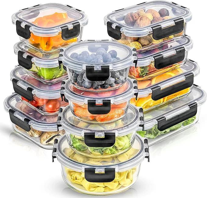 Comfortable JoyJolt 24pc Borosilicate Glass Storage Containers with Lids 12 Airtight zer Safe Food Storage Containers for Pantry and Kitchen Meal Prep Container for Lunch Glass Tupperware SetAbout ThisOverview Easy-to-Use