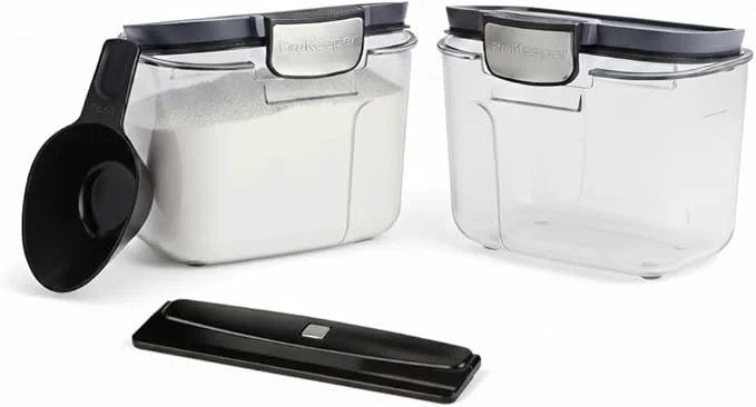 Environmentally Friendly Progressive International ProKeeper Clear Plastic Airtight Food Baker's Kitchen Storage Organization Container Canister Set with Magnetic Accessories 2- Piece Set Specialty Flour 1.5-Quart About ThisOverview Healthy