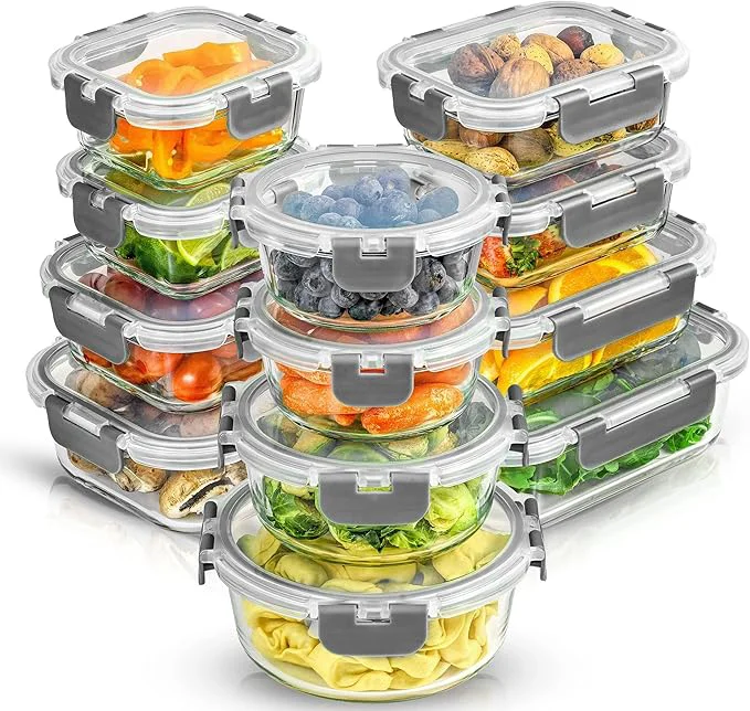 Proven JoyJolt 24pc Borosilicate Glass Storage Containers with Lids 12 Airtight zer Safe Food Storage Containers for Pantry and Kitchen Meal Prep Container for Lunch Glass Tupperware SetAbout ThisOverview Selected